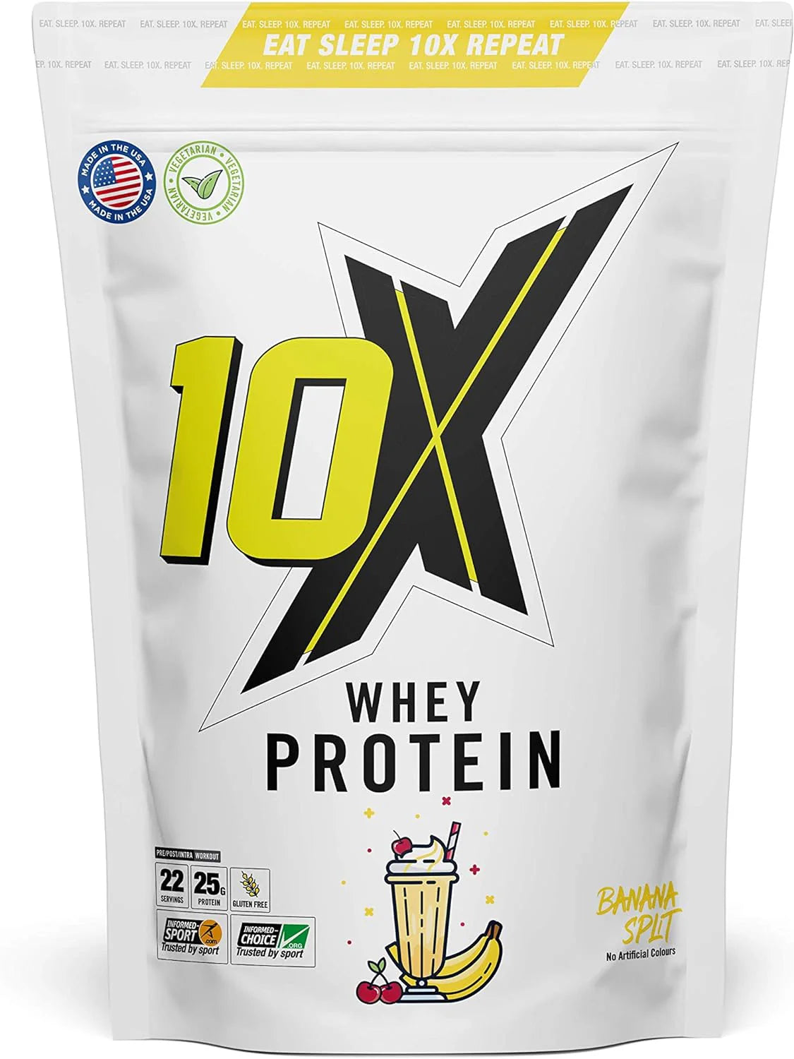 10X Athletic Whey Protein 750g