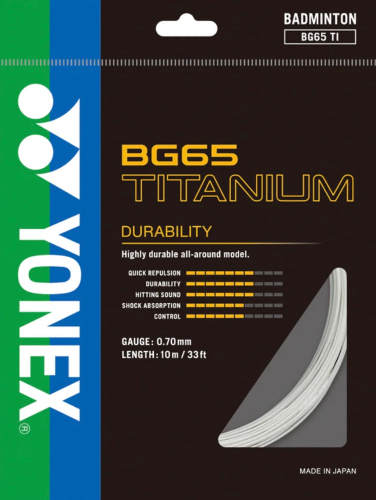 Yonex BG65 Titanium Badminton String